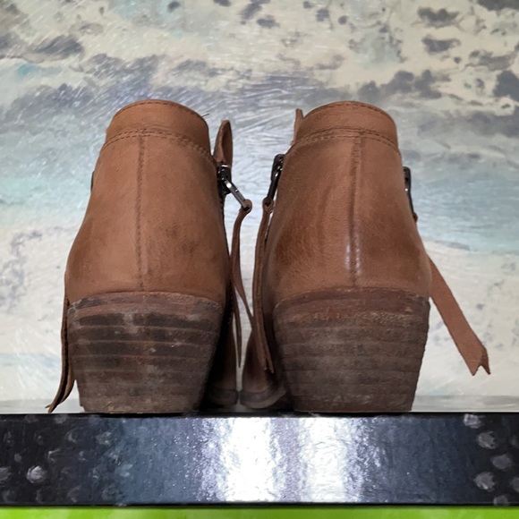 SAM EDELMAN Packer Leather Ankle Bootie Tan size 5 GUC - Picture 6 of 12